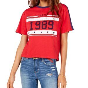 NWT 1989 Paris Front Graphic Crop Top | Large